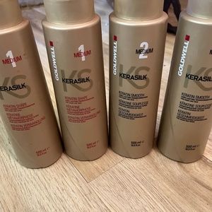 Golf well kerasilk 1 and 2 medium professional keratin hair treatment salon